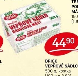 Sádlo vepřové Brick