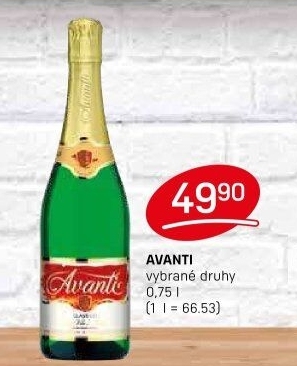 Šumivé nápoje Avanti
