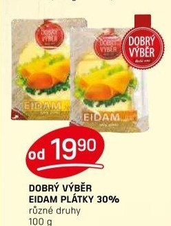 Sýr Eidam 30% Dobrý Výběr