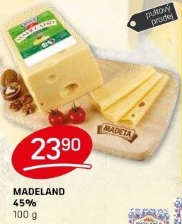 Sýr Madeland 45% Madeta