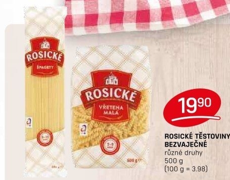 Těstoviny bezvaječné Rosické