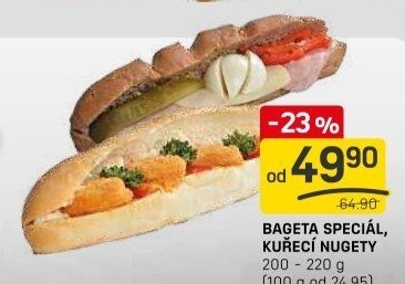 Obložená bageta