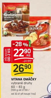 Omáčky instantní Vitana