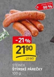 Párečky štýrské Steinex