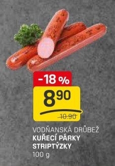 Párky kuřecí striptýzky Vodňanské kuře