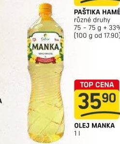 Řepkový olej Manka Fabio