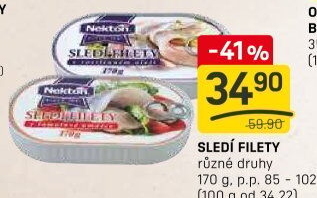 Sleď filety Nekton