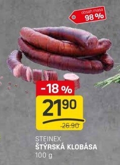 Štýrská klobása Steinex