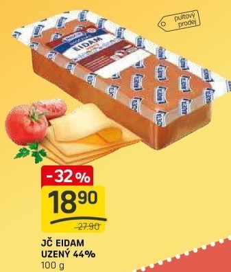 Sýr Eidam uzený 44% Jihočeský Madeta