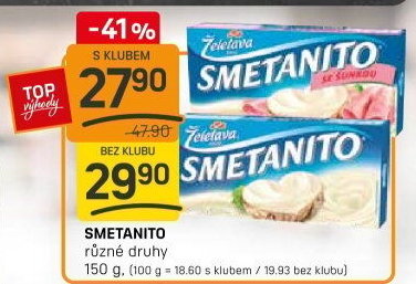 Sýr tavený Smetanito Želetava
