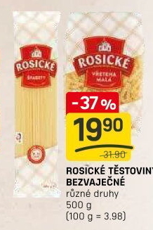 Těstoviny bezvaječné Rosické