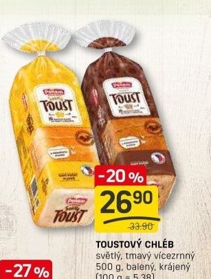 Toustový chléb Penam