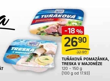 Tuňáková pomazánka Rybex