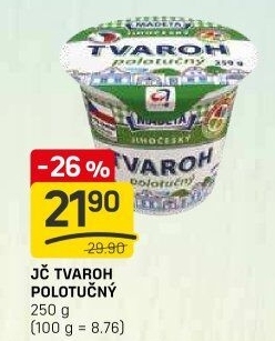 Tvaroh polotučný Jihočeský Madeta