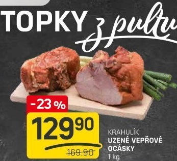 Vepřové ocásky uzené Krahulík