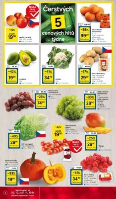 akční leták Tesco 30.10.2024-5.11.2024