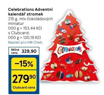 Adventní kalendář Celebrations Mars