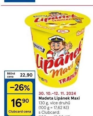 Dezert Lipánek Madeta