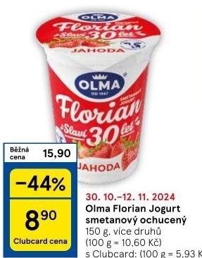 Jogurt smetanový Florian Olma