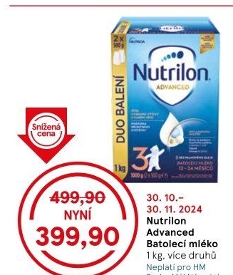 Kojenecká výživa Nutrilon Advanced