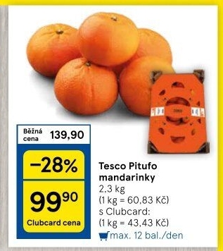Mandarinky Tesco