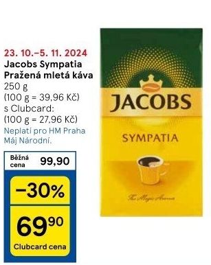 Mletá káva Sympatia Jacobs