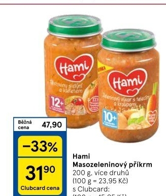 Příkrm masozeleninový Hami
