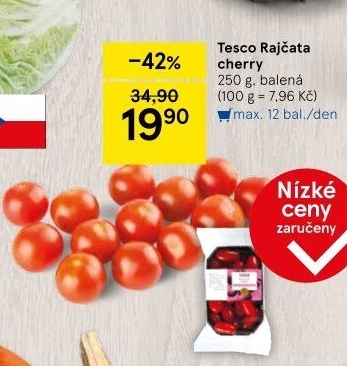 Rajčata cherry Tesco