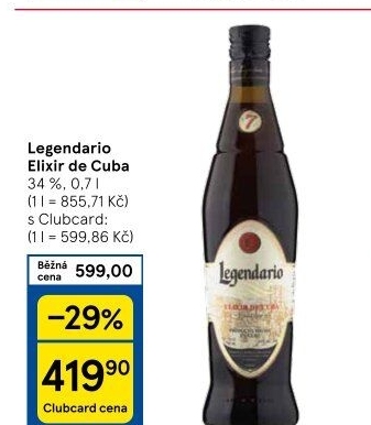 Rum Legendario Elixir de Cuba 7YO