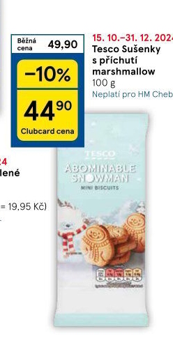 Sušenky Tesco