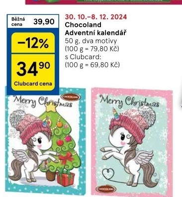 Adventní kalendář Chocoland