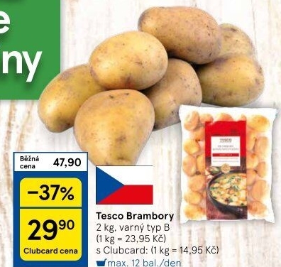 Brambory Tesco