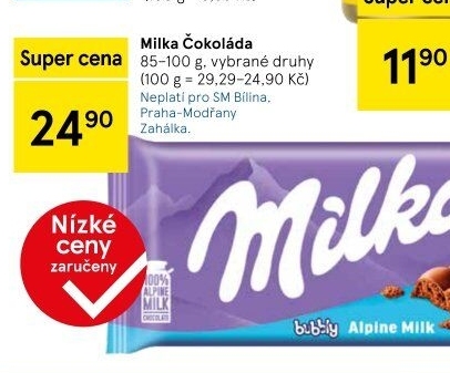 Čokoláda Milka