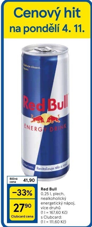 Energetický nápoj Red Bull