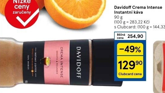 Instantní káva Crema Intense Davidoff