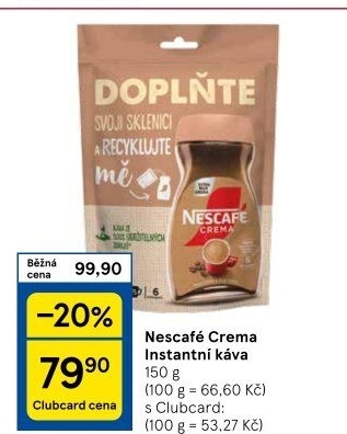 Instantní káva Nescafé Crema