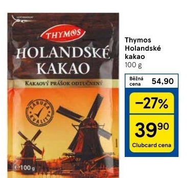 Kakao holandské Thymos