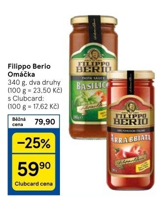 Omáčky Filippo Berio