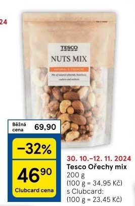 Ořechy mix Tesco