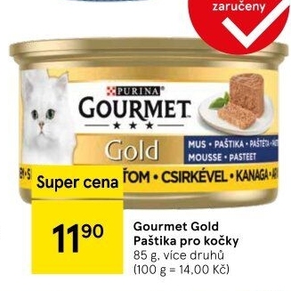Paštika pro kočky Gold Gourmet Purina