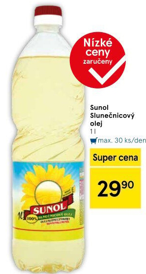 Slunečnicový olej Sunol