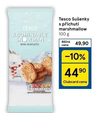Sušenky Tesco