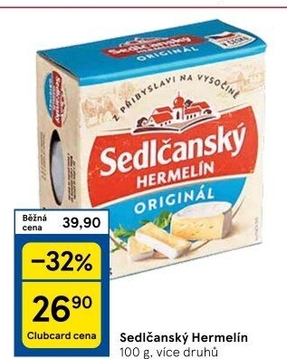 Sýr Hermelín Sedlčanský