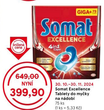 Tablety do myčky Excellence Somat