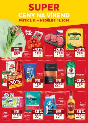 akční leták BILLA 30.10.2024-5.11.2024
