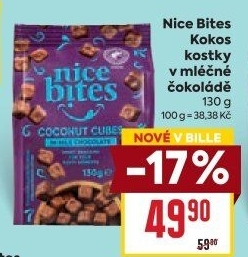 Kokosové kostky v čokoládě Nice Bites