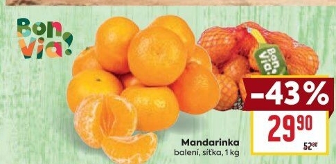 Mandarinky Billa Bonvia