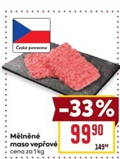 Maso mleté vepřové