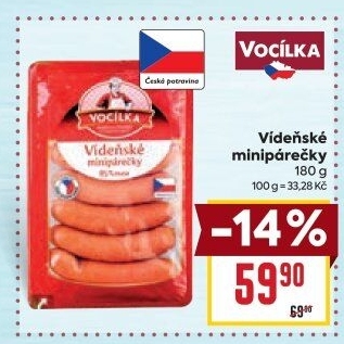 Minipárečky vídeňské Vocílka