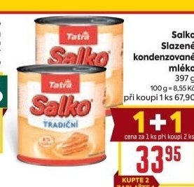 Mléko kondenzované Salko Tatra